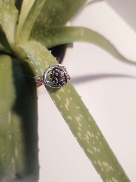 8mm Silver Wire Wrap Ring