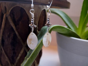Mother of Pearl with Sterling Silver Earrings